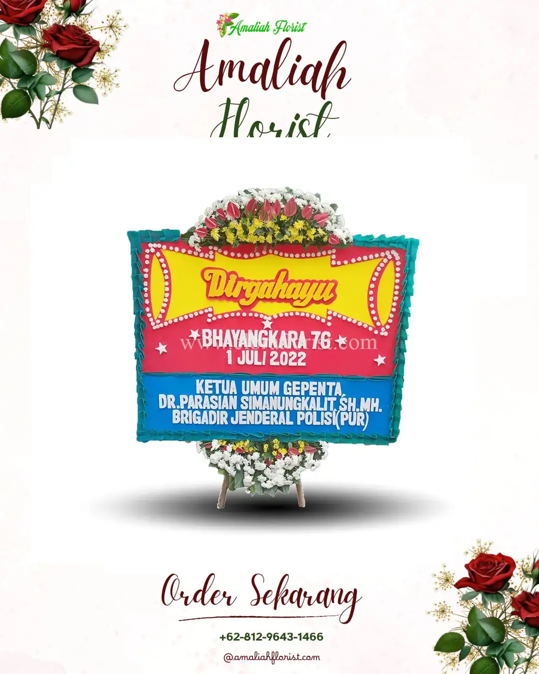 Papan Bunga HUT Ulang Tahun Pondok Aren